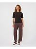 Esqualo Rhinestone Rib Knit T-Shirt F2602539