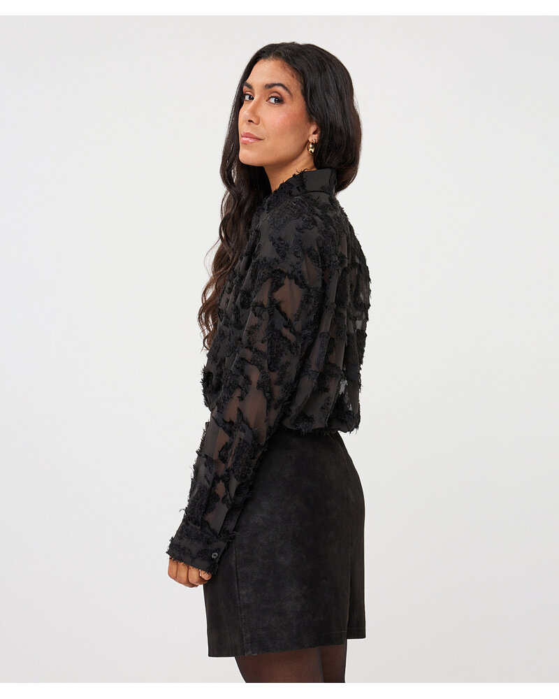 Esqualo Flocked Blouse F2615508