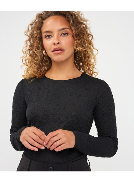 Esqualo T-Shirt à manches longues en dentelle F2630506