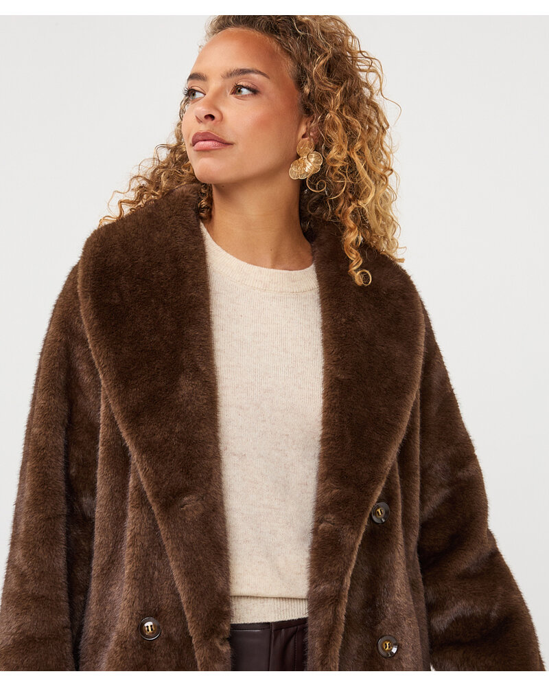 Esqualo Manteau en fausse fourrure F2637521
