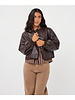 Esqualo Faux Leather Bomber Jacket F2611512