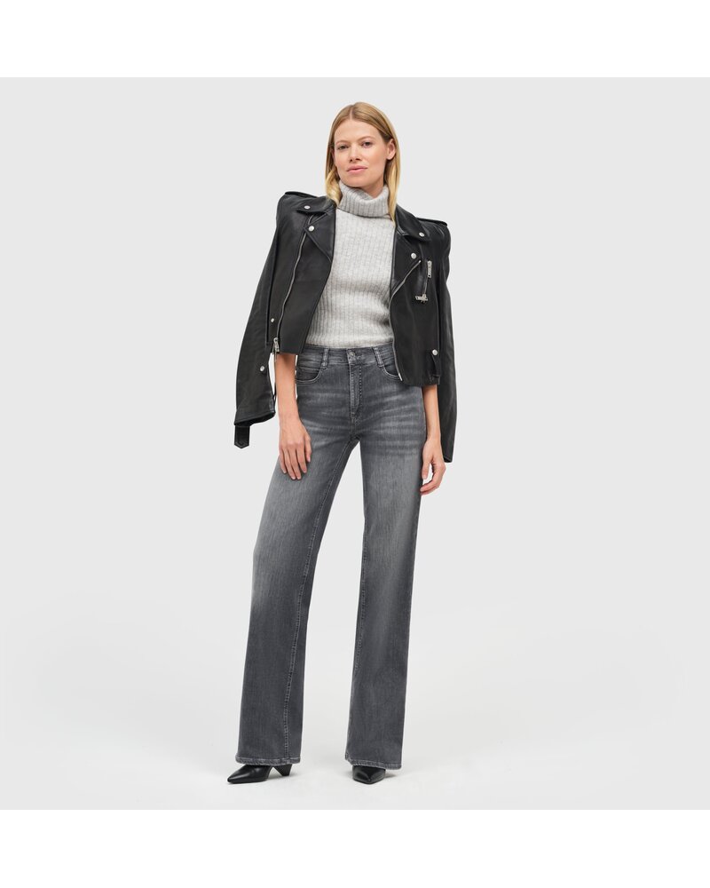 Mac Charcoal Wide Jeans 5228-D901