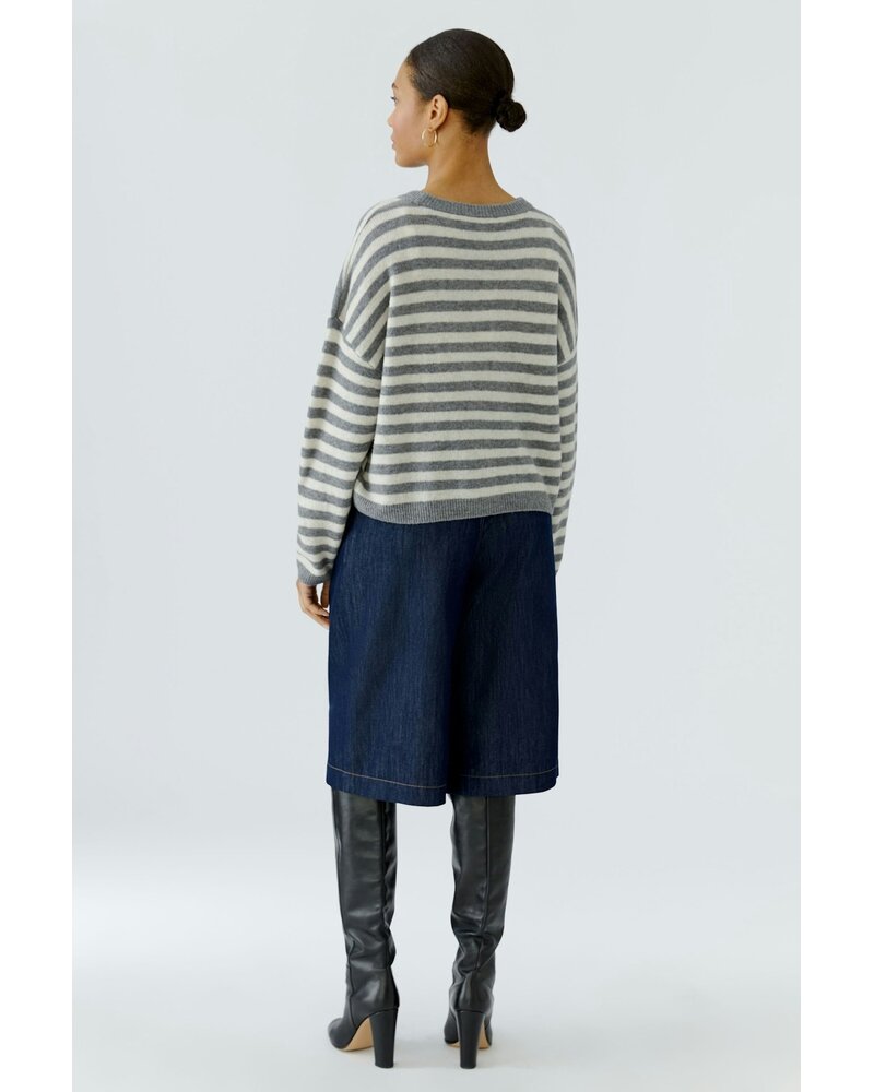 Oui Striped Pullover