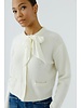 Oui Cardigan avec foulard satiné