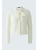 Oui Knit Cardigan with Satin Scarf