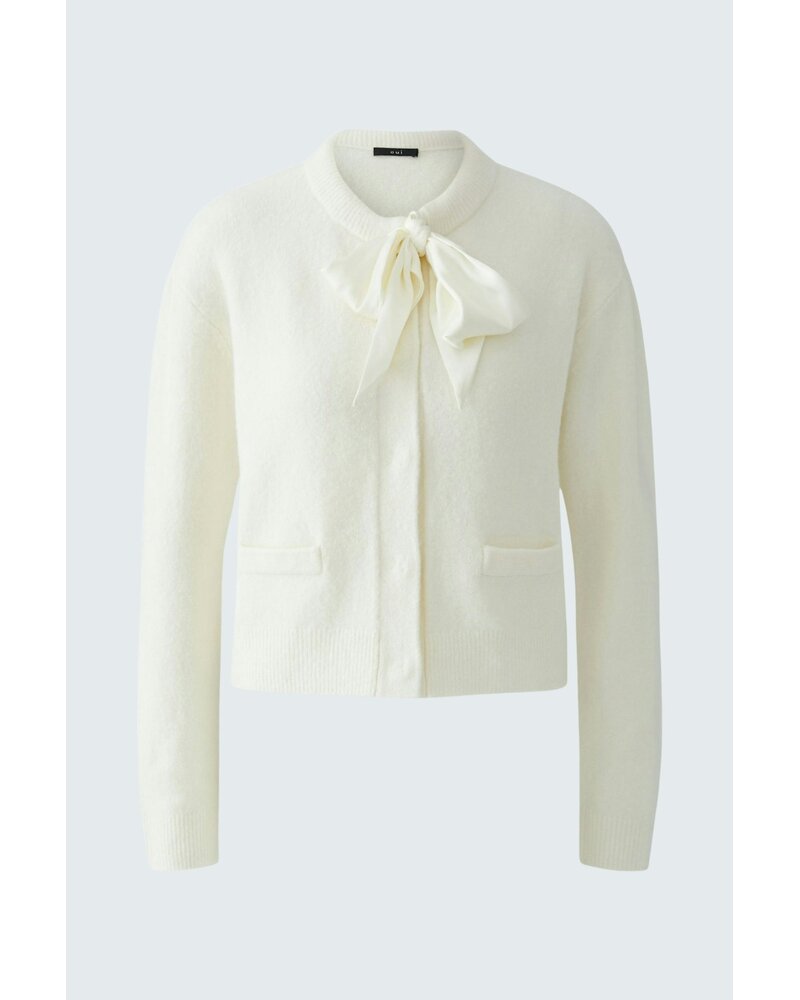 Oui Cardigan avec foulard satiné