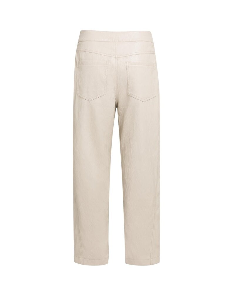 Yaya Pantalon coupe carotte en faux cuir