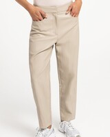 Yaya Faux leather carrot fit trousers