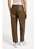Yaya Faux leather carrot fit trousers
