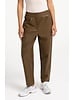 Yaya Pantalon coupe carotte en faux cuir