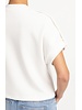 Yaya T-shirt avec détail plissé sur l'épaule