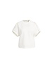 Yaya T-shirt with pleated shoulder detail