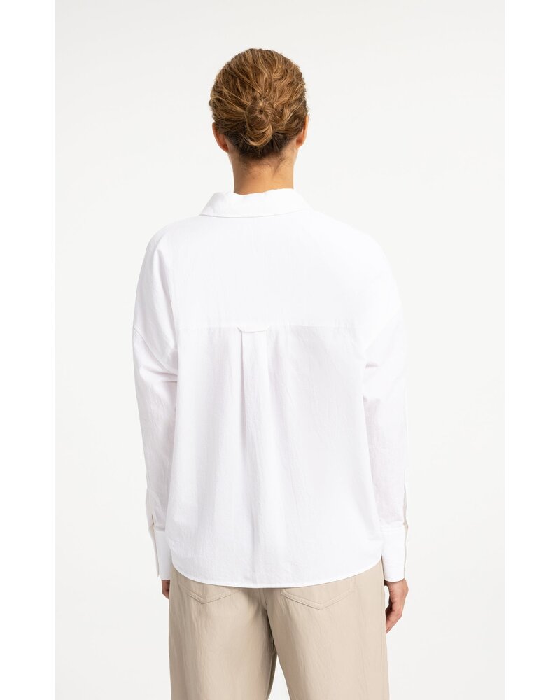 Yaya Oversized cotton blouse