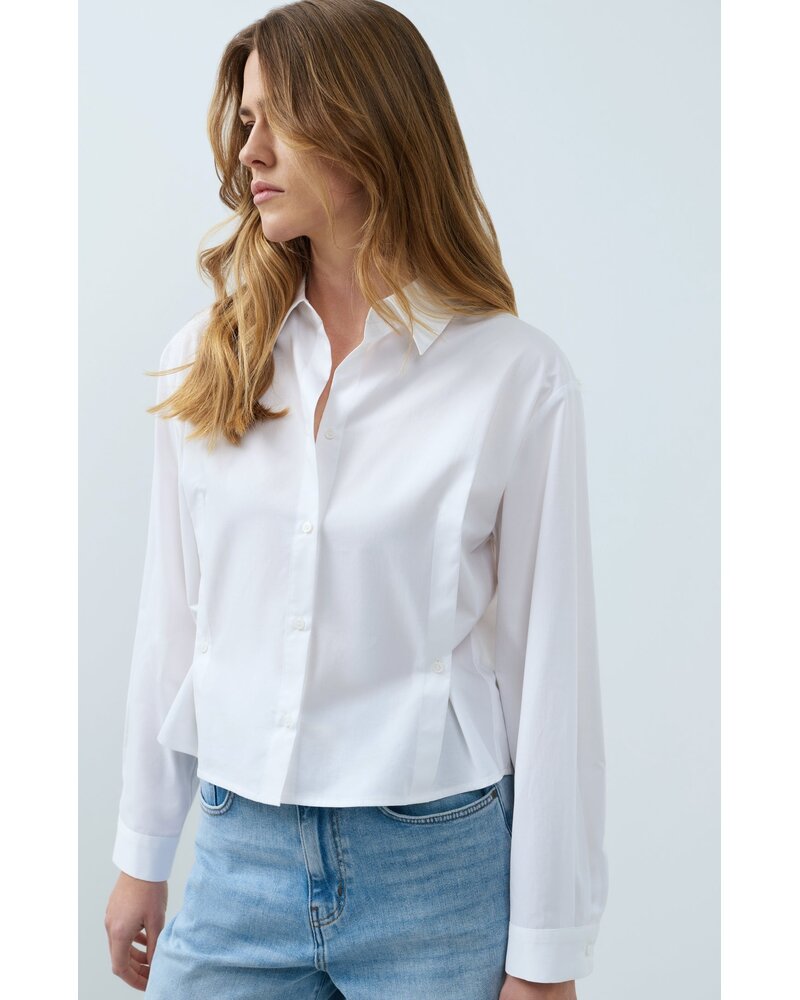 Yaya Chemise popeline avec taille ajustable