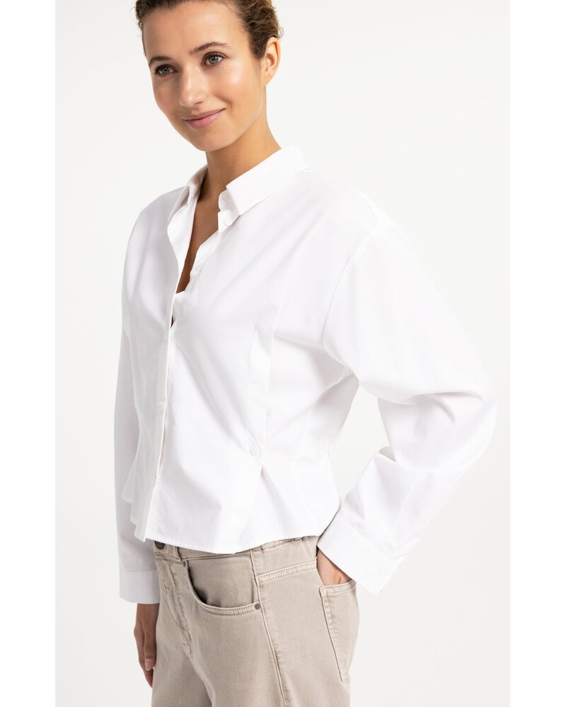 Yaya Chemise popeline avec taille ajustable