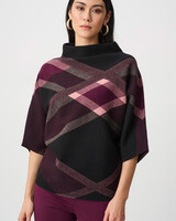 Joseph Ribkoff Funnel Neck Printed Sweater-263947