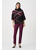 Joseph Ribkoff Funnel Neck Printed Sweater -263947