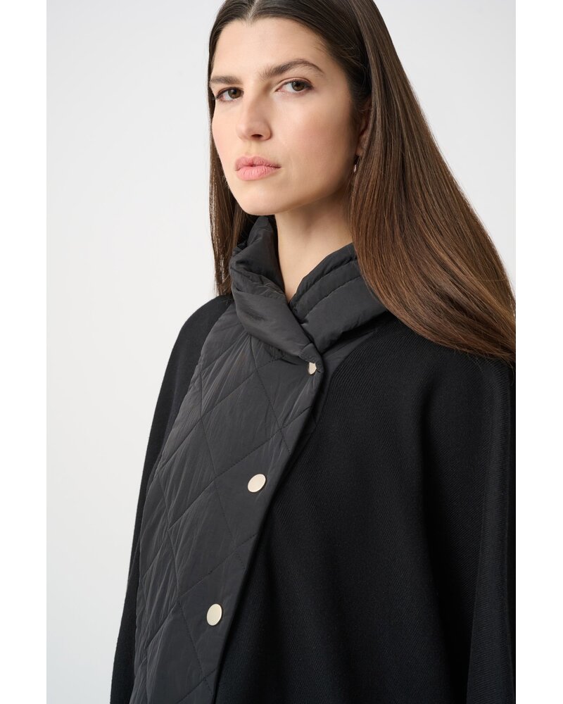 Joseph Ribkoff Quilted and Knit Poncho Jacket-263627