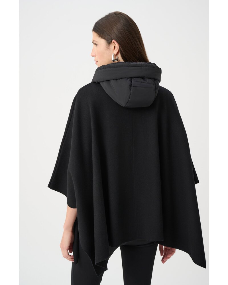 Joseph Ribkoff Quilted and Knit Poncho Jacket-263627