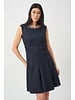 Joseph Ribkoff Lurex Boucle Flounce Dress with Pearl Trim-263092