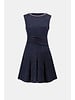 Joseph Ribkoff Lurex Boucle Flounce Dress with Pearl Trim-263092