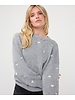 Esqualo Sweater with Embroidered Hearts-F2627530