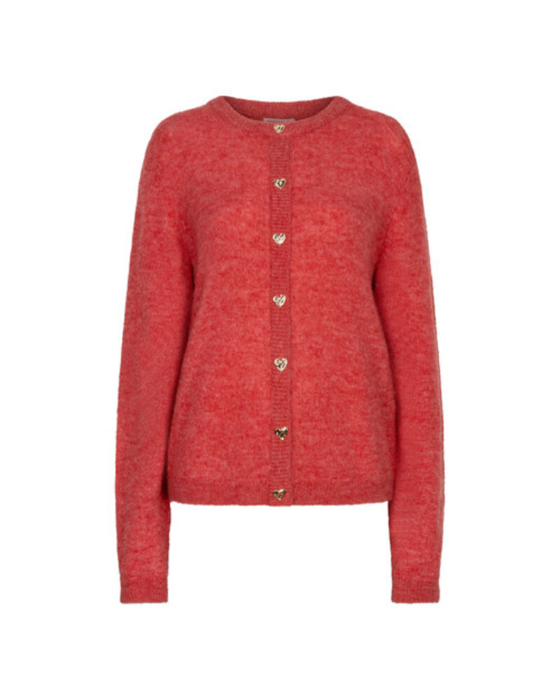 Esqualo Sweater with Heart Buttons-F2607510