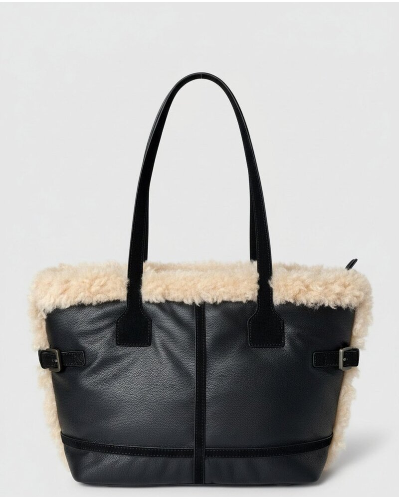 Surkana Le Sac Fourre-Tout avec bordure en fausse fourrure - Dome811