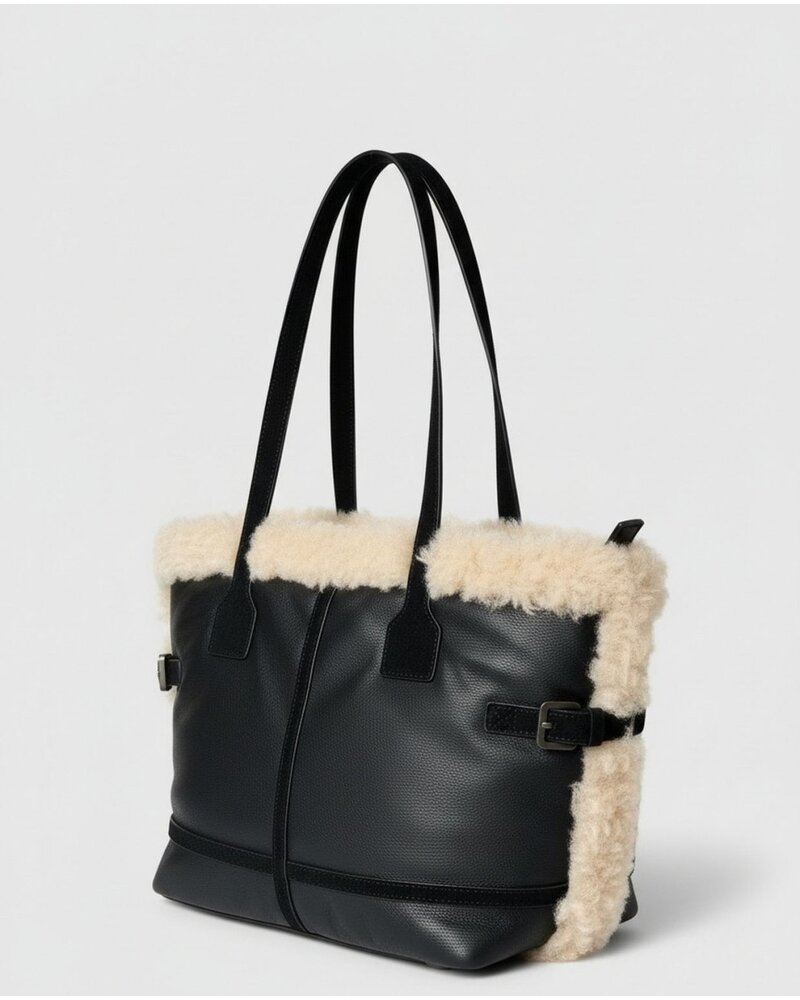 Surkana Le Sac Fourre-Tout avec bordure en fausse fourrure - Dome811
