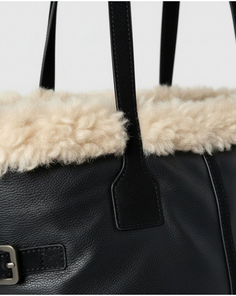 Surkana Le Sac Fourre-Tout avec bordure en fausse fourrure - Dome811