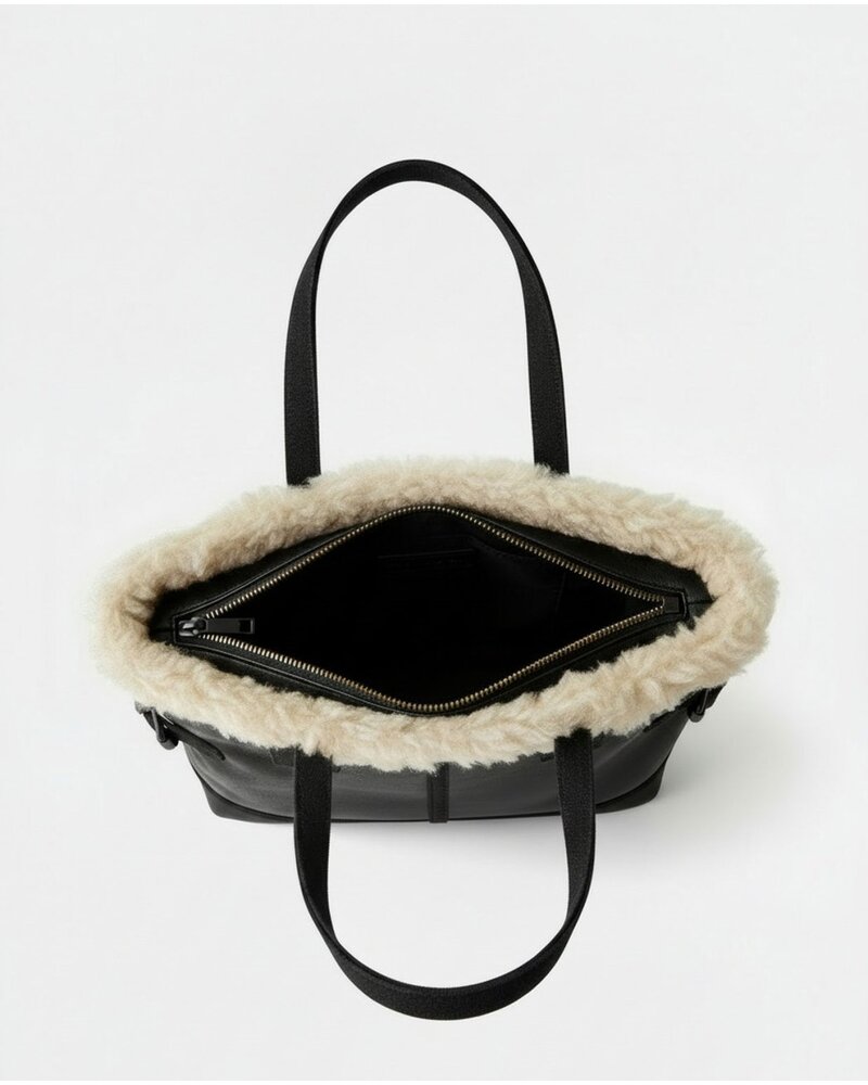 Surkana Le Sac Fourre-Tout avec bordure en fausse fourrure - Dome811