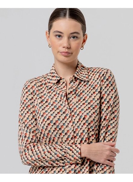 Surkana Chemise à imprimé géo-Cava113