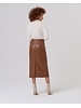 Surkana Faux Leather Pencil Skirt -Capu622