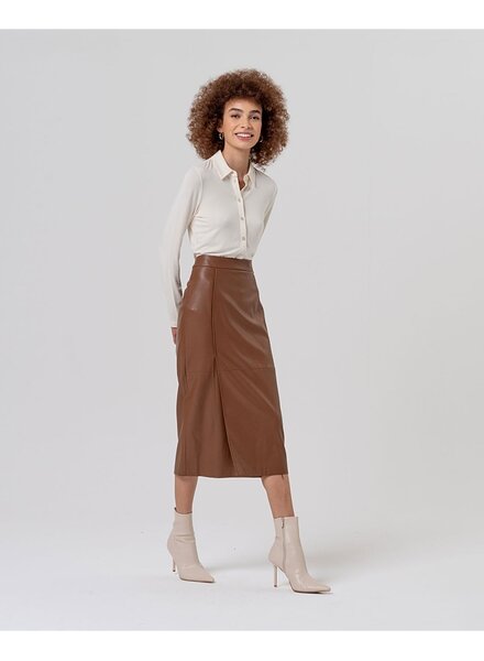 Surkana Jupe en faux cuir -Capu622