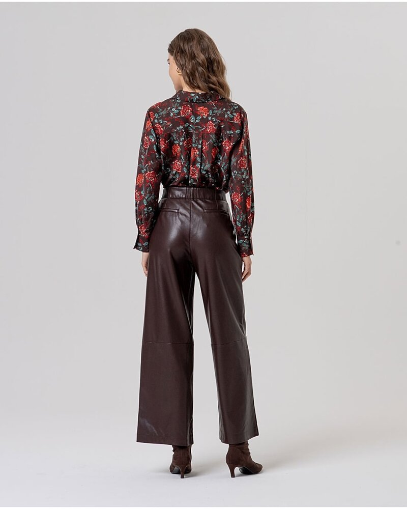 Surkana Pantalon en faux cuir-Capu521