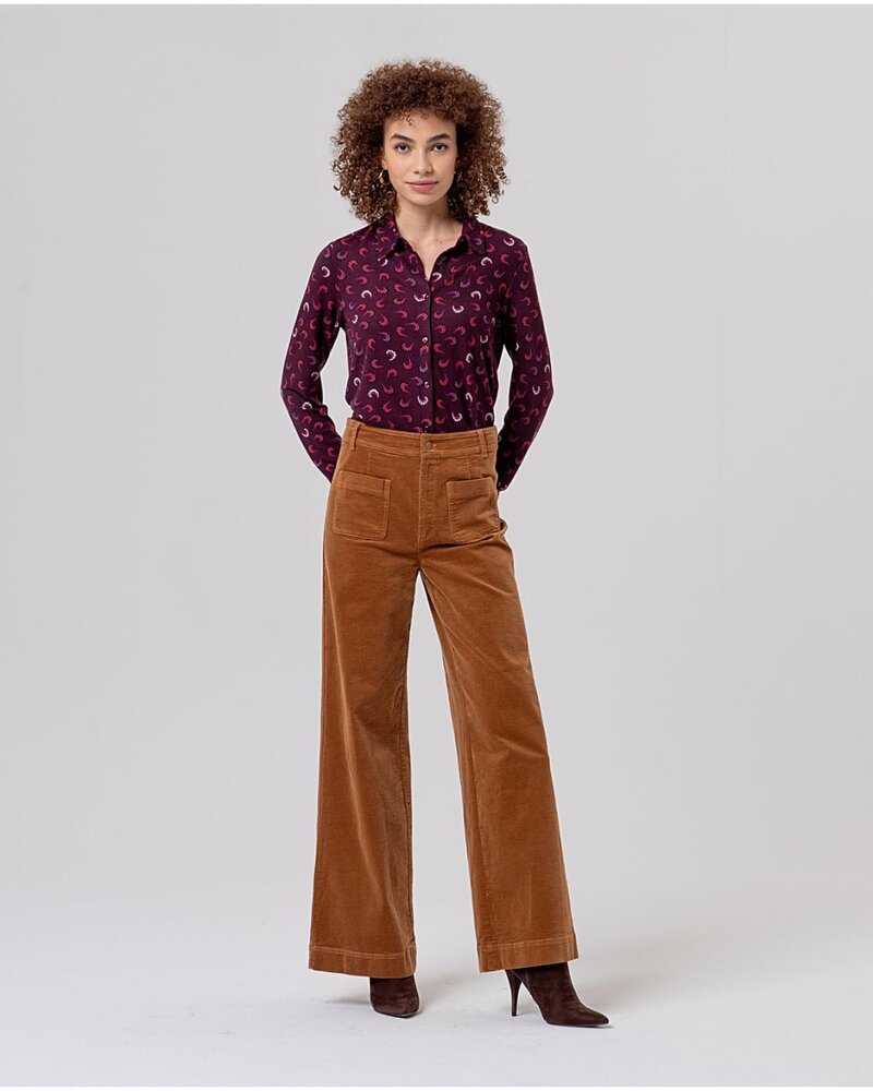 Surkana Corduroy Wide Leg Pants -Tass523