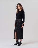 Surkana Jupe midi en denim-Baje624