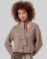 Surkana Cardigan avec foulard amovible-Bazu333