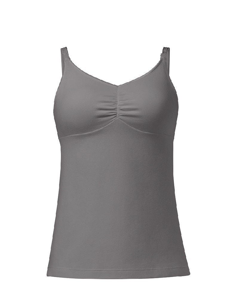 Maternity to Nursing Tank With Built-In Nursing Bra