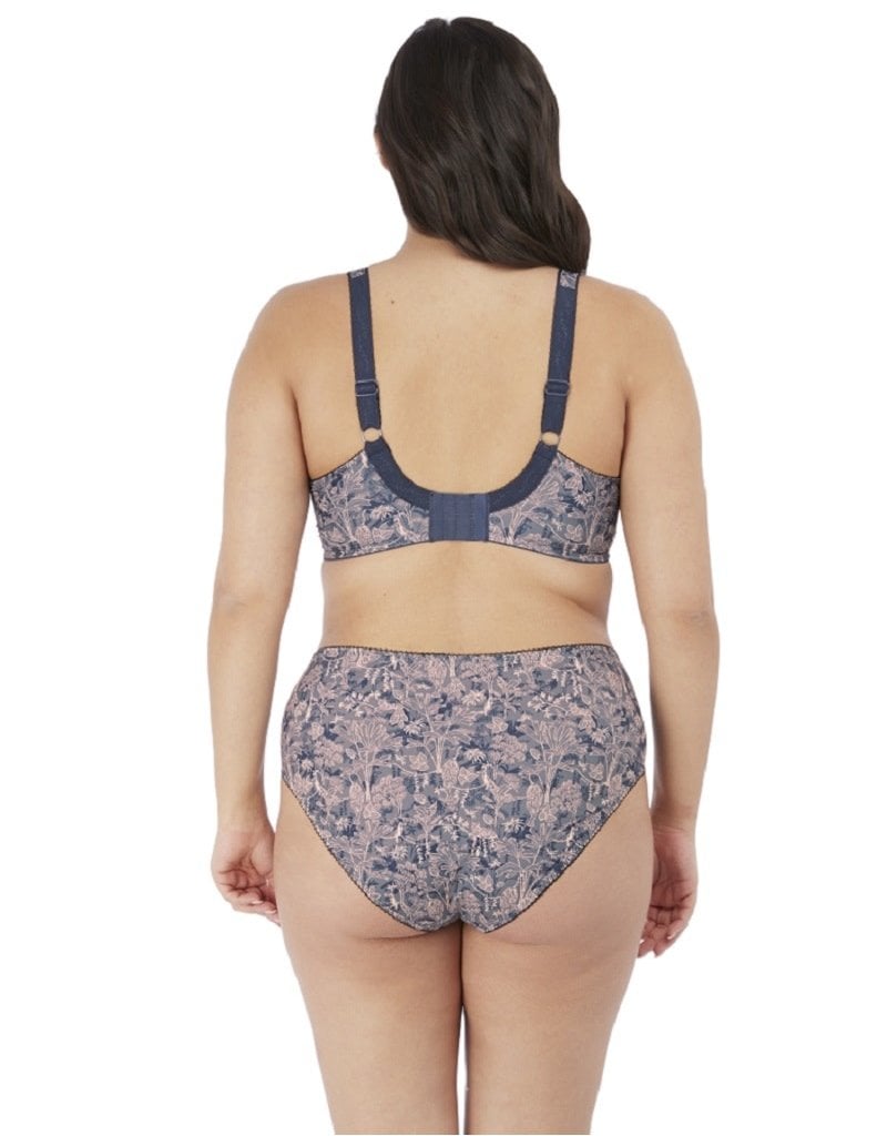 Elomi Mariella Bra Hidden Tiger Grey 36FF Underwired Side Support Full Cup  4420