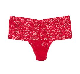 Retro Lace Thong Plus 9K1926X Red One Size