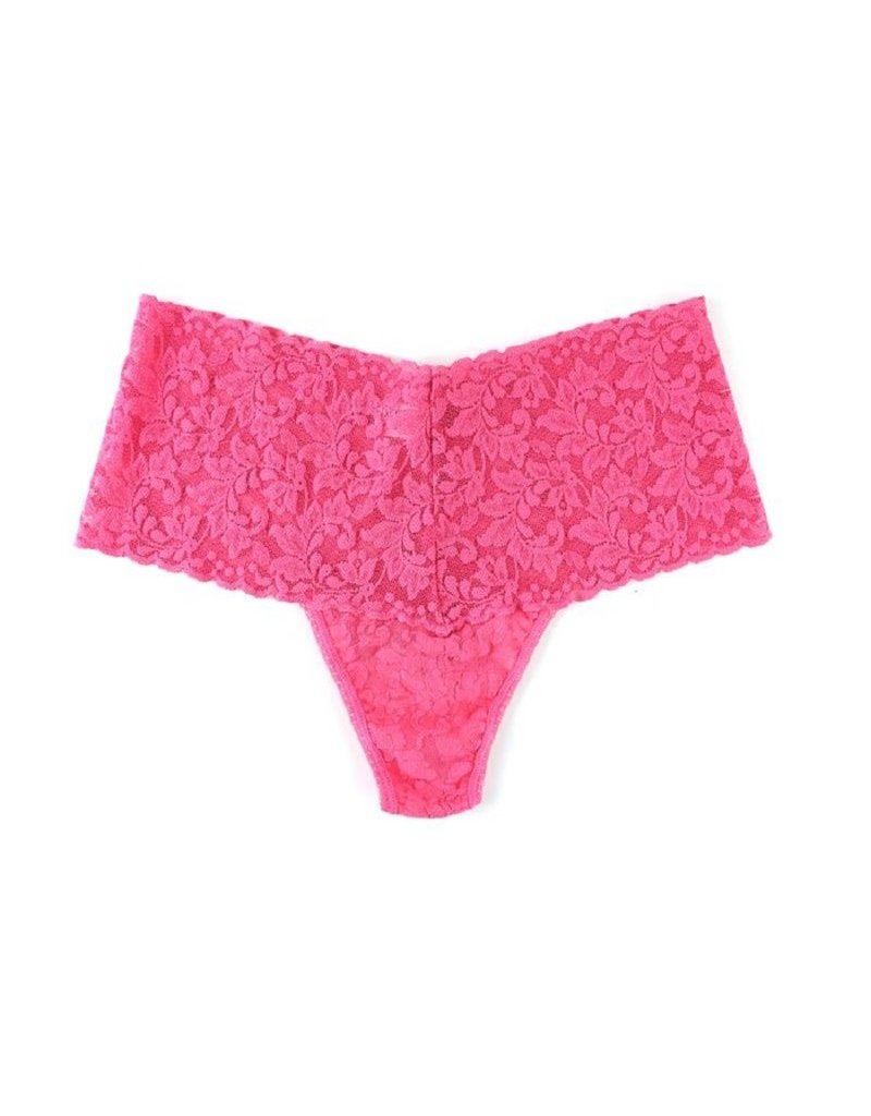 Hanky Panky Retro Lace Thong 9K1926 Sugar Rush Pink One Size