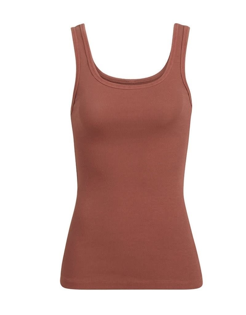 Scoop Back Tank With Bra