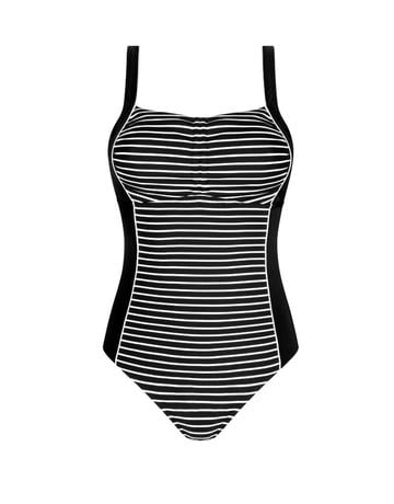 Ameona Infinity Pool One-Piece Swimsuit - black/white - MarieSue Lingerie