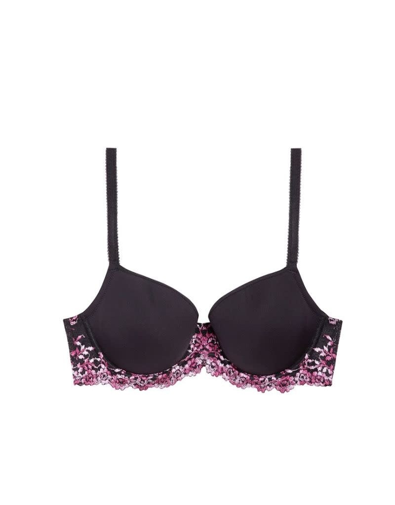 Embrace Lace Contour Bra - Dark Purple/Pink