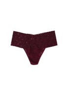 Hanky Panky Retro Lace Thong 9K1926 Dried Cherry One Size