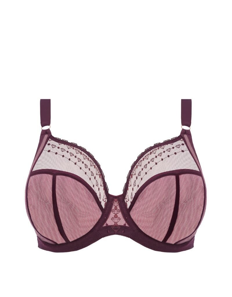 Elomi Matilda Underwire Plunge Bra - Rose - Curvy Bras