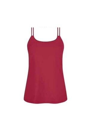 Cool Cotton Tank Top w/ Pocketed Built-In Bra