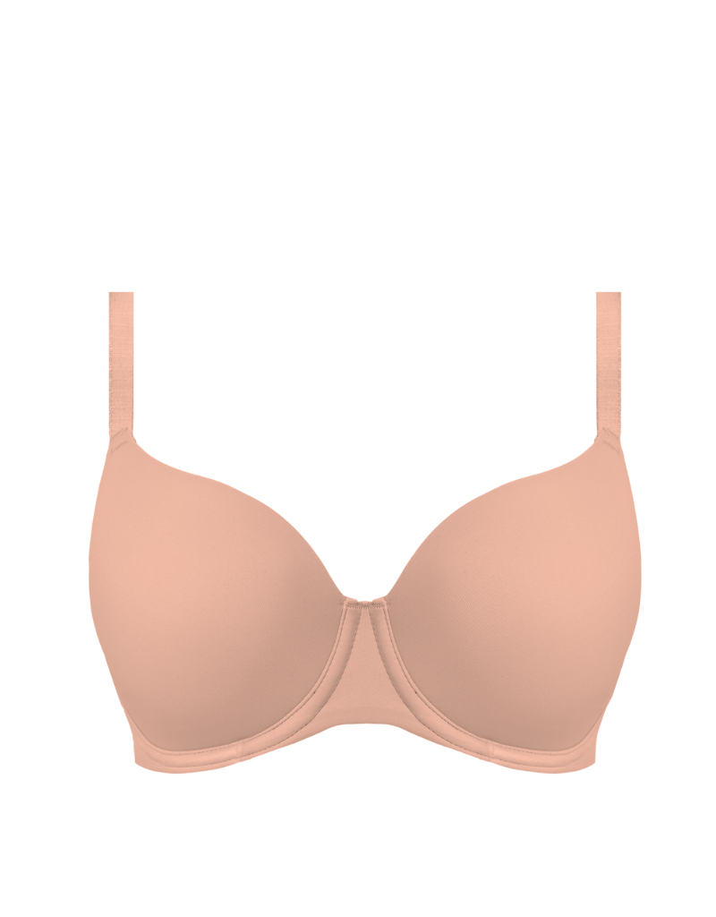 Womens Pocketed Moulded Cup Beige Mastectomy T-Shirt Bra