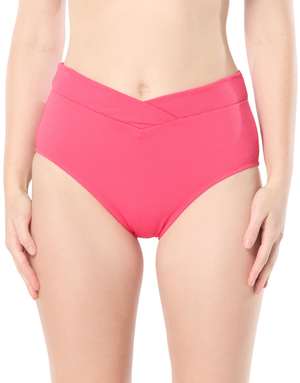 Beach House Pique Solids Letty Crossover Textured Bikini Bottom H51581